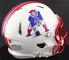 NEW ENGLAND PATRIOTS NFL Riddell Full Size REPLICA Throwback Football Helmet