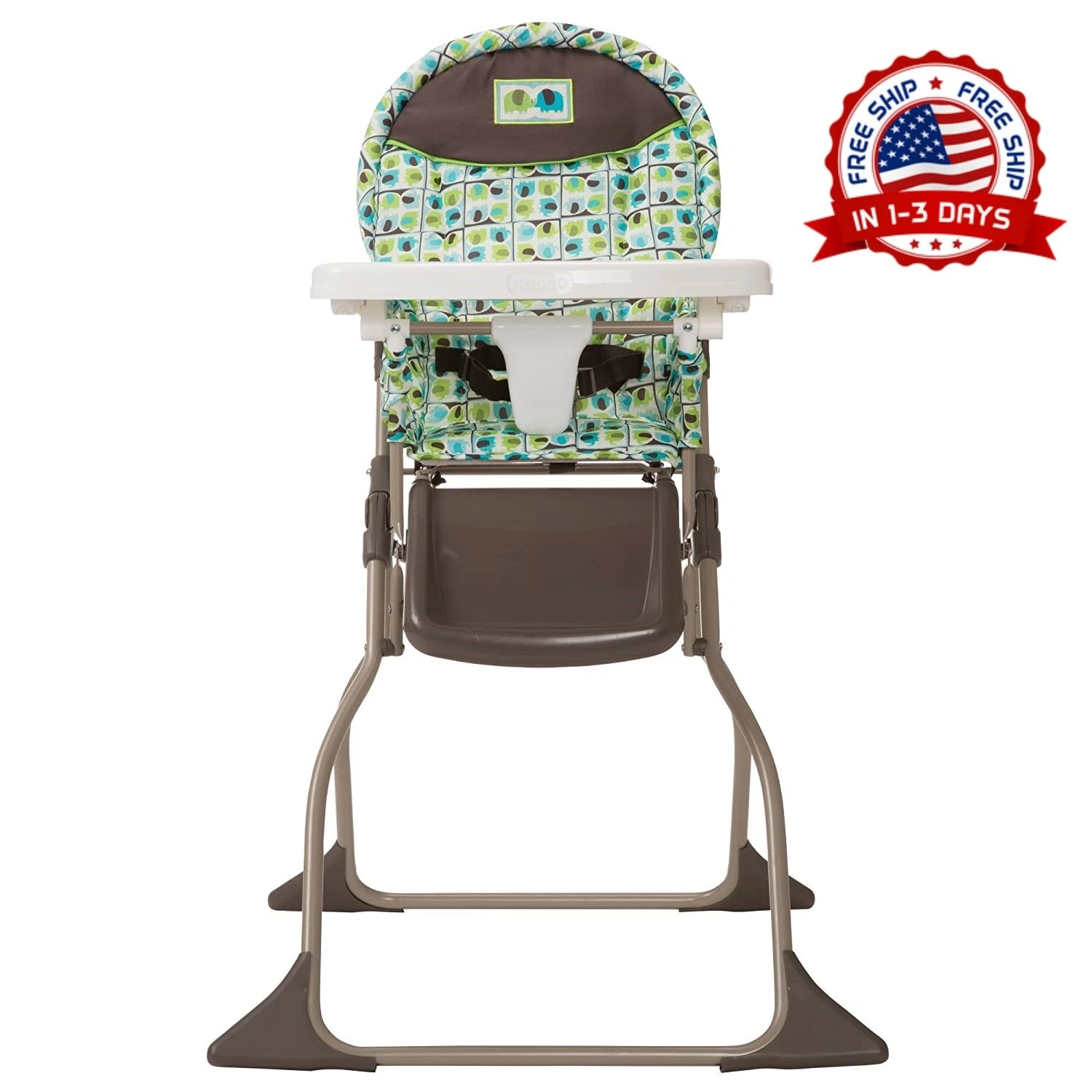 Silla De Comer Para Bebes Niños Con Bandeja Portavasos Sillita Alta Plegable