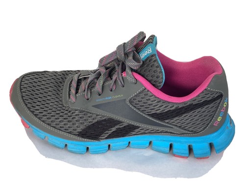 Reebok Realflex Gray Blue Pink Athletic 