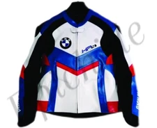 BMW MOTORRAD LATEST NEW LEATHER RACING JACKET ARMOR PROTECTED CE APPROVE FOR MEN