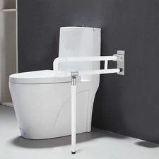 Folding Handicap Grab Bars Rails Toilet Handrails Bathroom Support Safety Rail
