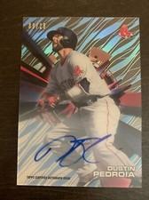 Dustin PEDROIA🔥2015 Topps High Tek On Card AUTO #HT-DPA 9/15 Red Sox📈