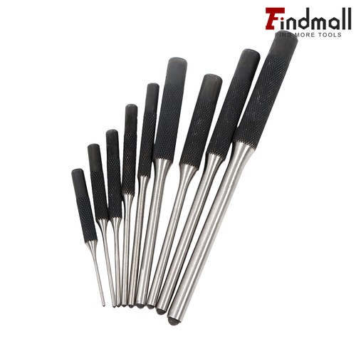 9Pc Roll Pin Punch Set Bolt Catch Gun Building Removing Repair Tool Canvas Pouch - Picture 7 of 9