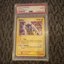 Pokémon Raikou POP Series 2 2005 Promo Rare #3/17 PSA 9 Pokémon TCG Card Stock