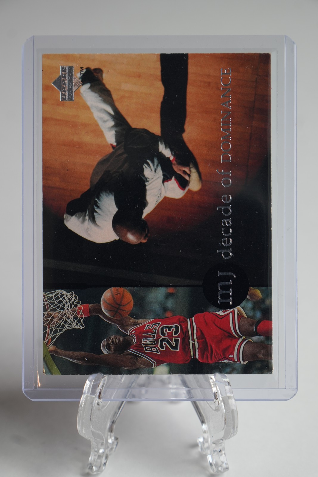 1994 Upper Deck Jordan Rare Air #J1 Michael Jordan Decade of Dominance HOF