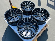 4 NEW 19" Black Rims 19X8 Wheels Fits: Lexus GS430 GS450 GS450h GS460 GS-Turbo