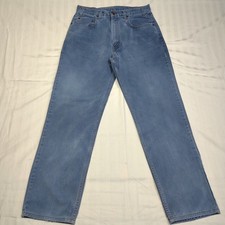 Vintage Mens Arizona Jean Co Jeans 34x32 Blue Cotton Made in USA 90s Straight