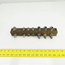 18 Port Oil Lubrication Distribution Piston Manifold 14" L