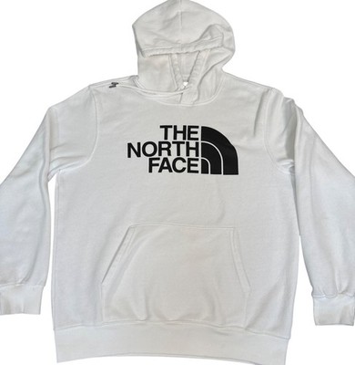 The North Face Hoodie Mens White Cotton/Polyester Blend Pullover