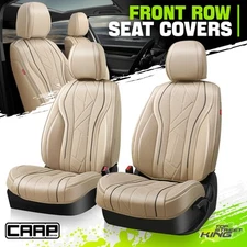 CAAP Driven Touring Series Front Row Set Seat Covers Cushion Protector Beige