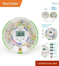 Automatic Pill Dispenser with Alarm Locking Lid Large Capacity 28-Day Use