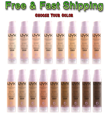 NYX PROFESSIONAL MAKEUP Bare With Me Concealer Serum Makeup,0.32oz(Select Color)