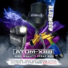 Pro Auto Paint Tool – Atom X88 Bluemoon LVLP Spray Gun Kit 1.3 And 1.4mm Tips