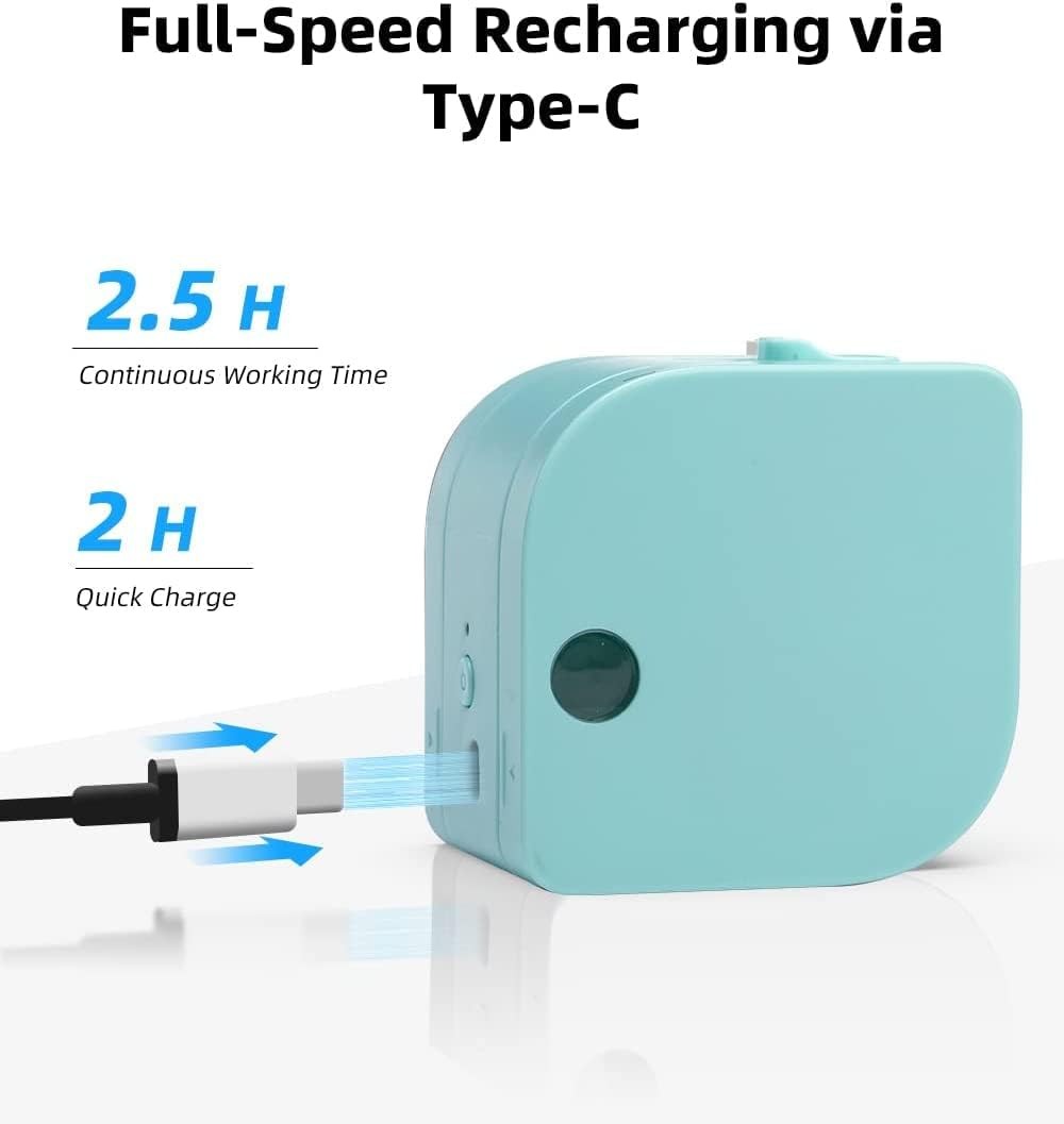 P12 PRO Mini Bluetooth Label Maker Portable Thermal Printer Green