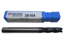 SGS 38164 1/4" Carbide End Mill .030CR ALTIN Coat USA Made NEW