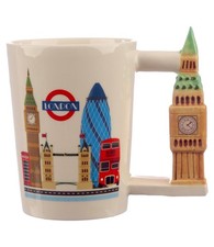 Big Ben London Novelty Ceramic Mug Coffee Tea Cup Travel Gift Mug Box Brand New