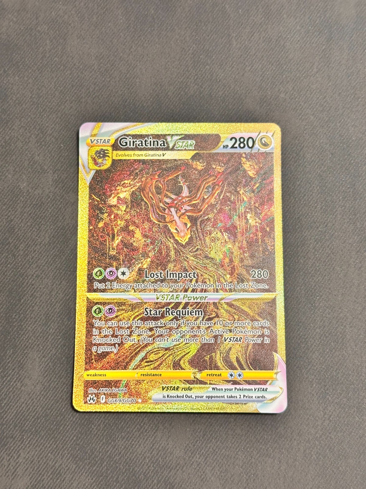 Pokemon Giratina VSTAR GG69/GG70 Crown Zenith Galarian Gallery NM English