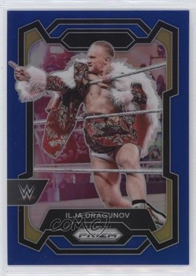 2024 Panini Prizm WWE Blue Prizm 115/199 Ilja Dragunov #184 1c0s