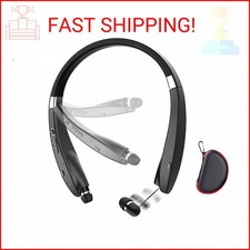 Foldable Bluetooth Headset, Beartwo Lightweight Retractable Bluetooth Headphones