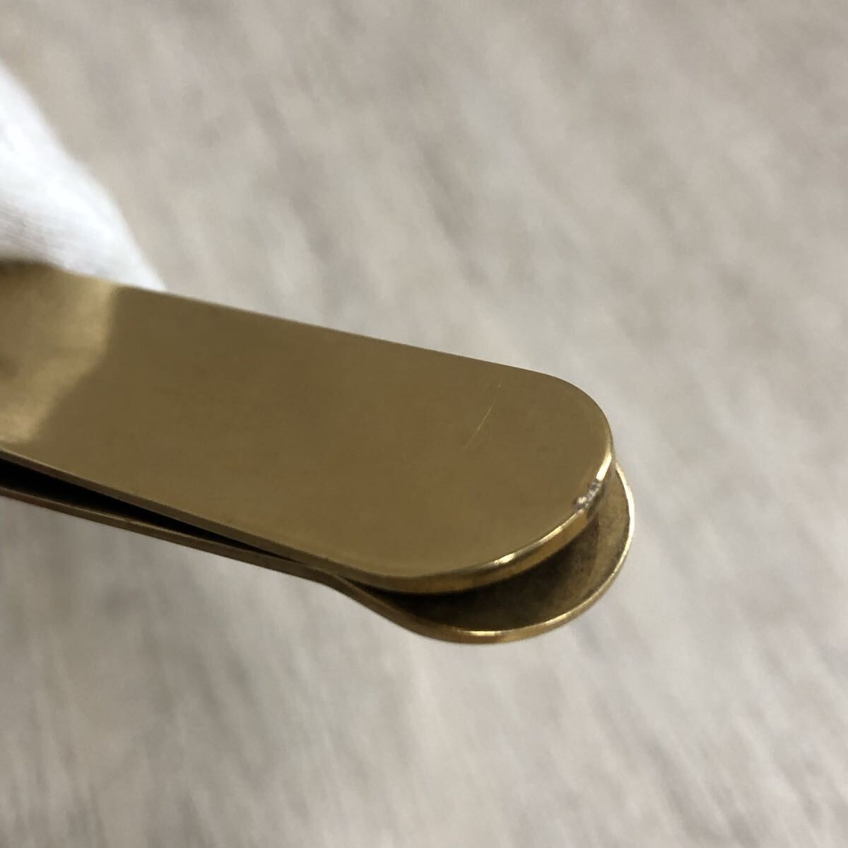 Saint Laurent Money Clip Gold Logo Vintage Vtg Authentic Auth Used