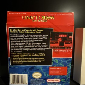 Nintendo Wario Land Virtual Boy CIB In A Repro box Manual And Cart Holder