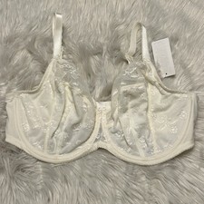 Wacoal 38DDD Bra White Lifted In Luxury Underwire Back Closure 855433 NEW