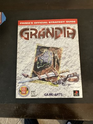 Grandia Strategy Guide (Prima Official 1999) Game Arts RPG PS1 PlayStation rare