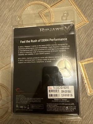G. Skill Ripjaws v DDR4-3200 RAM 16GB (2x8GB) 3200MHz