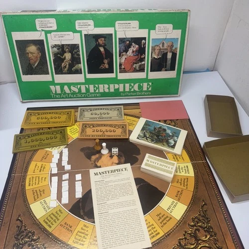 Masterpiece Art Auction Vintage Board Game Parker Brothers 1976