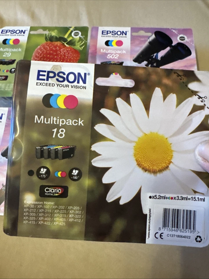 Original Epson T0715 MultiPack Gepard 4 Patronen Druckerpatronen DATUM 10/2024 - Bild 2 von 4