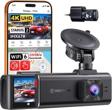 REDTIGER F7NA 4K Dashcam Sony STARVIS 2 5GHz WLAN GPS Front Heck Sprachsteuerung