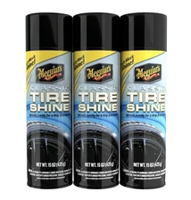 3 Pack Meguiar's Classic Tire Shine, Drip Free, 15 oz