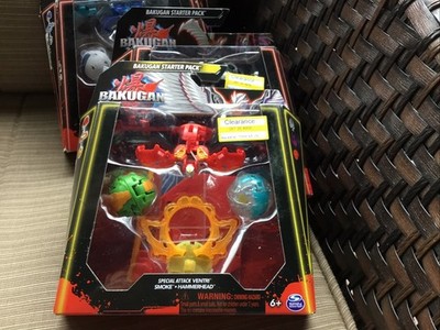 Bundle ~ 3 NEW / SEALED ~ Bakugan Starter Packs ~ Octogenarian,smoke, Dragonoid
