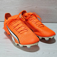 PUMA Ultra Match FG/AG 107217-01 Mens Sz 8 Orange White Low Soccer Cleats
