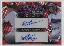 2023 Leaf Vivid Red Crystals 8/8 Noble Meyer Antony Peguero #CCD-16 Auto s5q