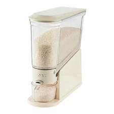 Rice Dispenser 11Lbs, Slim Rice Storage Container for Small Space, BPA-Free C...