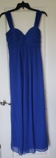 Blue Sleeveless Bridesmaid Formal Gown Dress Style AB-4 Size 20