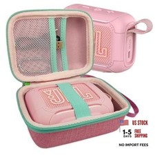 Silicone Cover and Hard Carrying Case for JBL Go 5 Bluetooth Speaker Pink