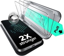 ESR iPhone Screen Protector 3 Pack 9H Tempered Glass UltraFit Tray