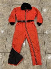 VTG Men's 38 SEARS Work  Leisure Insulated 1pc Coveralls Snowsuit Blaze Orange