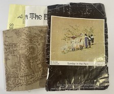 Penelope  Vintage Embroidery Kit - Sunday In The Park P680 Wm Briggs - Children
