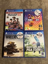 4x PS4 Games Rory Mcilroy PGA  Tour ,Nba2k24 , MotoGP 23  , Wreckfest