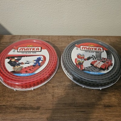 3 Packs Zuru Mayka Black And Red Toy Block Tape 4 row compatible 6.5 Ft X2 =13