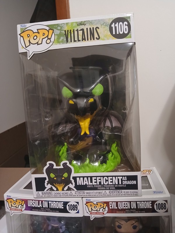 Funko Set of 9 Disney Villains Jumbo Maleficent 2 Deluxe and 6 more