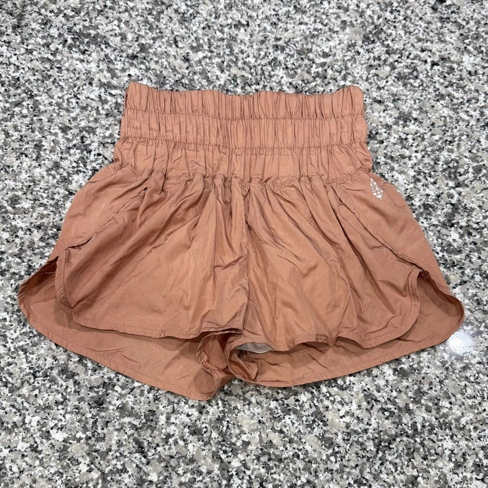 Free People Movement Women’s Size XS Pink The Way Home High Rise Athletic Shorts - Image 2 of 3
