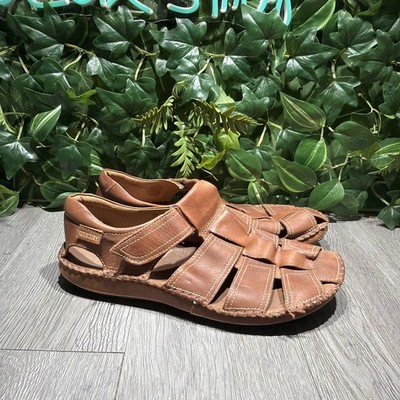 Pikolinos Tarifa Fisherman Sandals Mens 10  EU 43 Brown Soft Leather Comfort B33