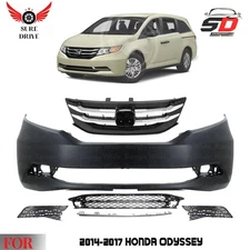 Front Bumper Cover Fascia & Grille Assembly For 2014-2017 Honda Odyssey