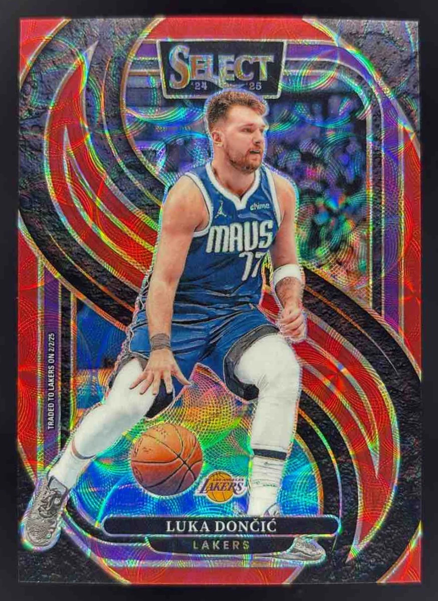 2024-25 Panini Select Premier Red Scope Prizm #141 Luka Doncic /249