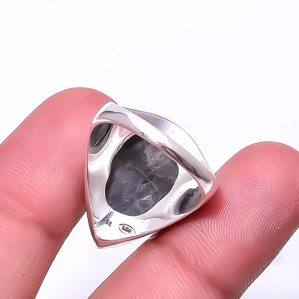 Anel de prata esterlina 925 Peanut Obsidian - Sonora S.8 R948728250, presente de Natal - Imagem 2 de 4