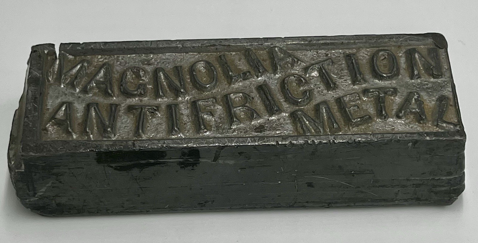 Vintage Magnolia Antifriction Metal Bar 4 lbs Lead Weight Babbit